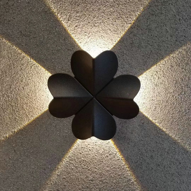 Waterproof Four-Leaf Clover Elliptical LED Wall Sconce Lamp