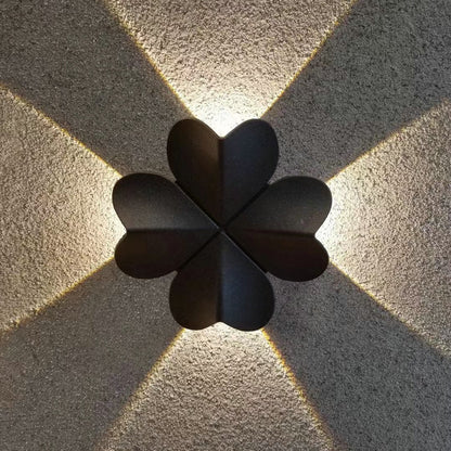 Waterproof Four-Leaf Clover Elliptical LED Wall Sconce Lamp