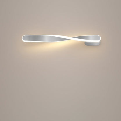 Spiral Long Aluminum Silicone LED Wall Sconce Lamp