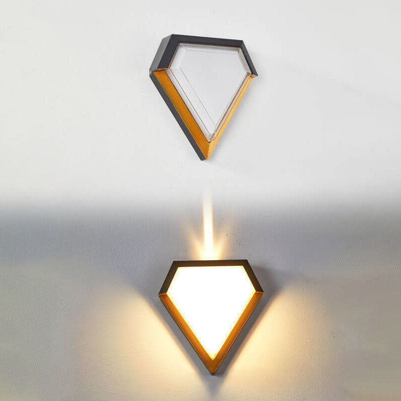 Acrylic Shape LED Outdoor Waterproof Wall Sconce Lamp