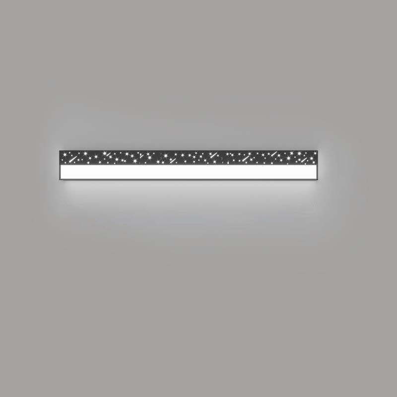 Minimalist Rectangle Iron Acrylic LED Wall Sconce Lamp