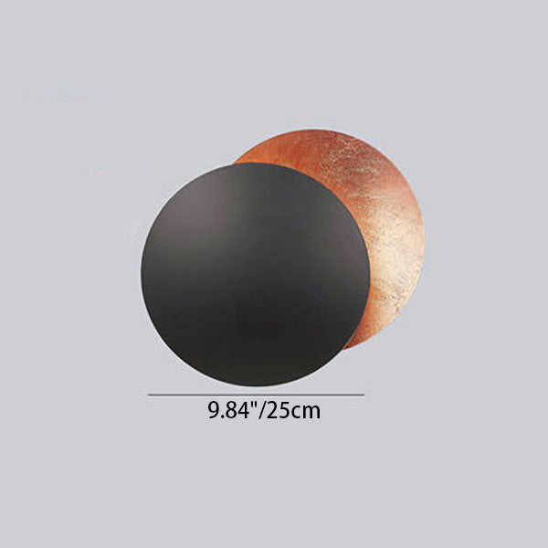 Modern Simplicity Alloy Round LED Wall Sconce Lamp