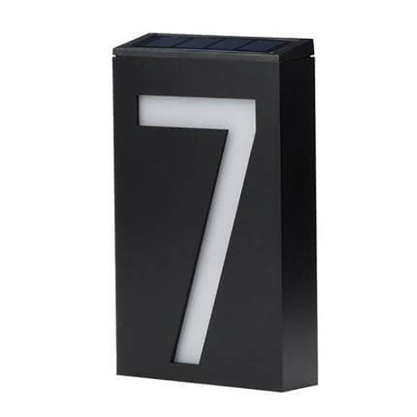 Solar Digital RGB LED Outdoor Decoration Wall Sconce Lamp