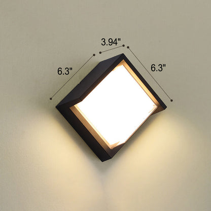 Geometry Aluminum Outdoor Waterproof LED Wall Sconce Lamp