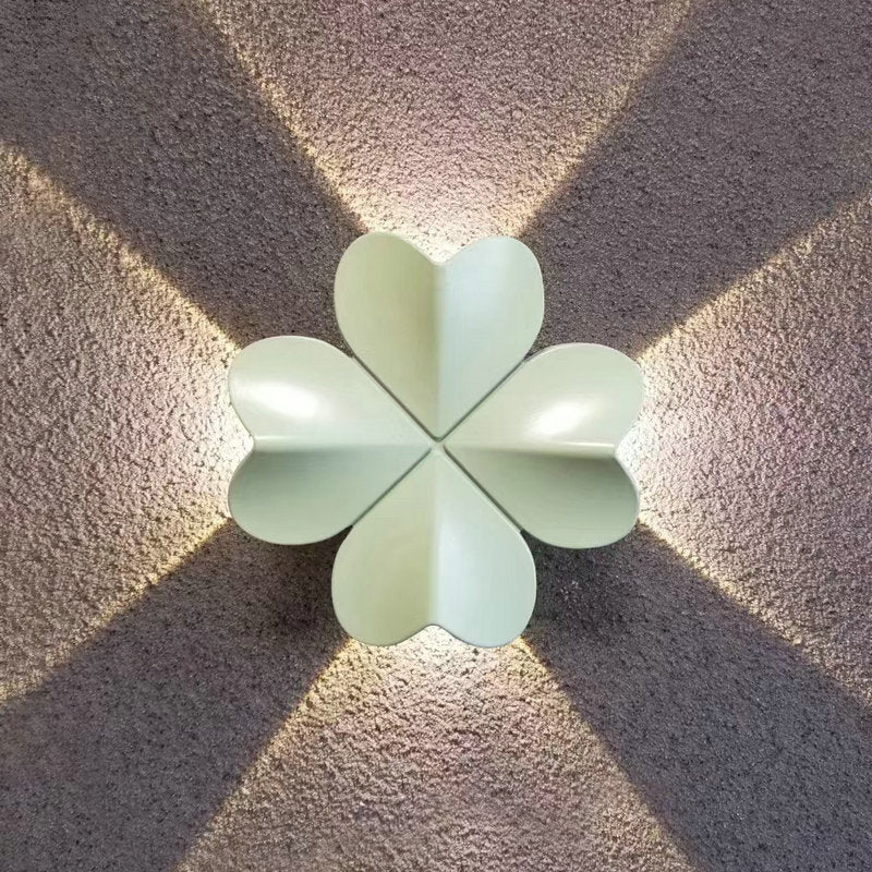 Waterproof Four-Leaf Clover Elliptical LED Wall Sconce Lamp