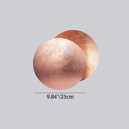 Modern Simplicity Alloy Round LED Wall Sconce Lamp