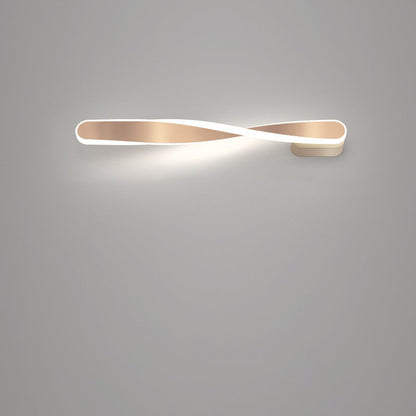 Spiral Long Aluminum Silicone LED Wall Sconce Lamp