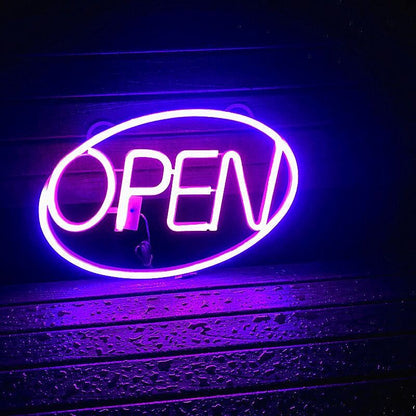 Deco PS OPEN LED Outdoor Hanging Neon Wall Sconce Lamp