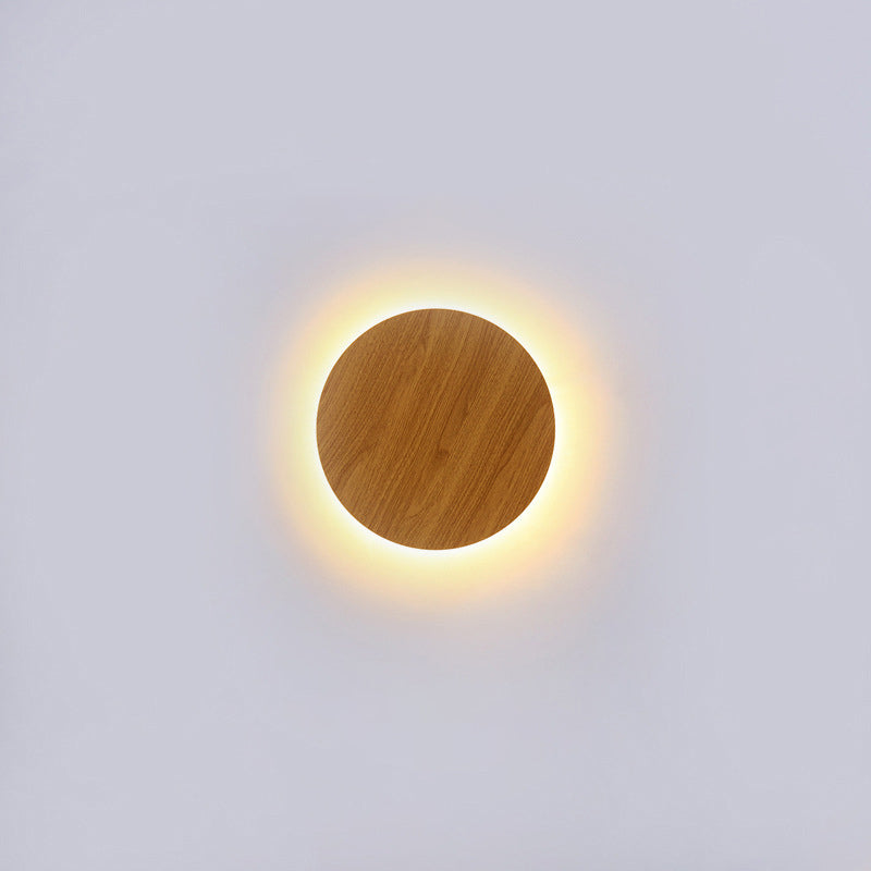 Modern Minimalist Round Eclipse Iron LED Wall Sconce Lamp