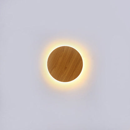 Modern Minimalist Round Eclipse Iron LED Wall Sconce Lamp