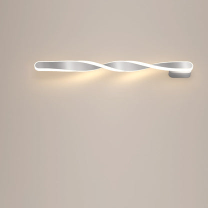 Spiral Long Aluminum Silicone LED Wall Sconce Lamp