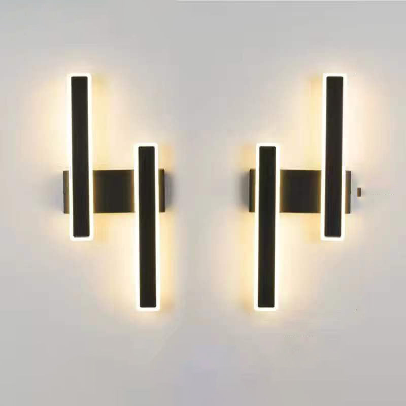 Geometric Strip Acrylic Hardware LED Wall Sconce Lamp