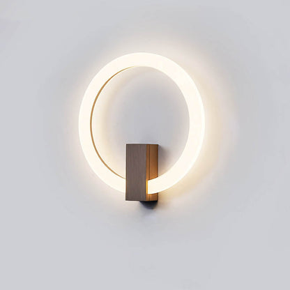 Minimalist Round Iron Aluminum PVC LED Wall Sconce Lamp