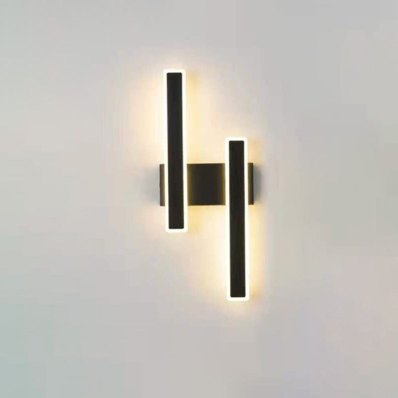 Geometric Strip Acrylic Hardware LED Wall Sconce Lamp