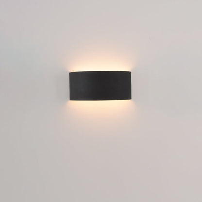 Modern Minimalist Half Round Iron LED Wall Sconce Lamp