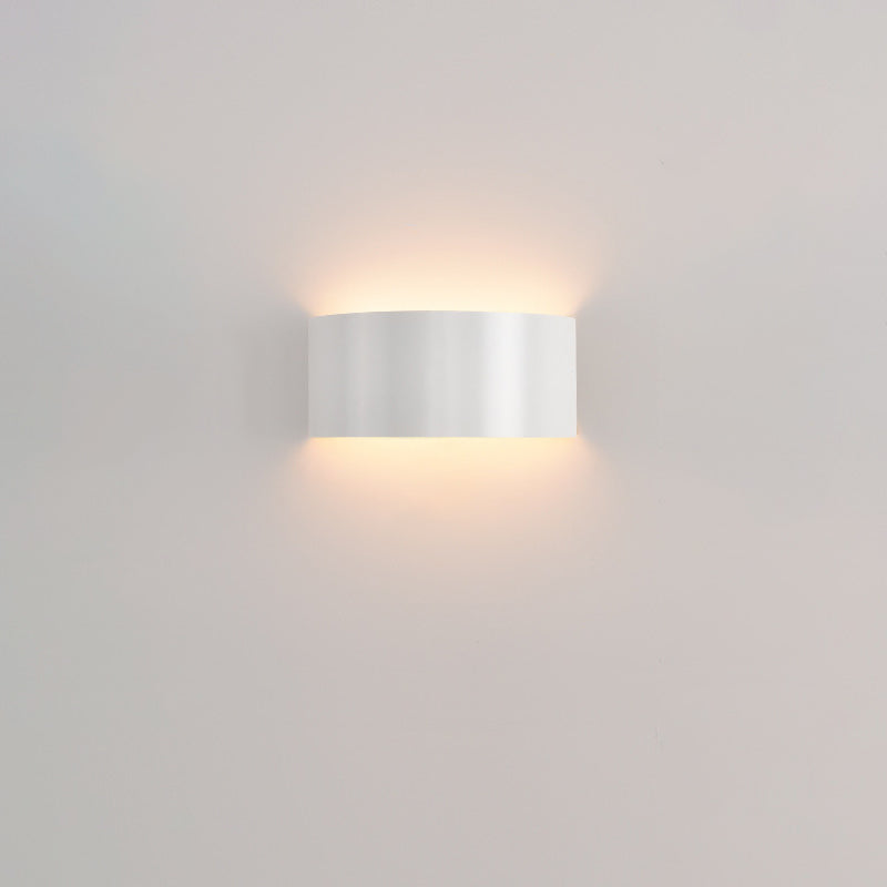 Modern Minimalist Half Round Iron LED Wall Sconce Lamp