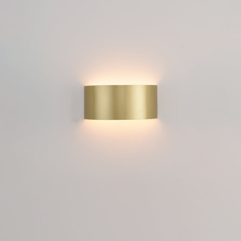 Modern Minimalist Half Round Iron LED Wall Sconce Lamp