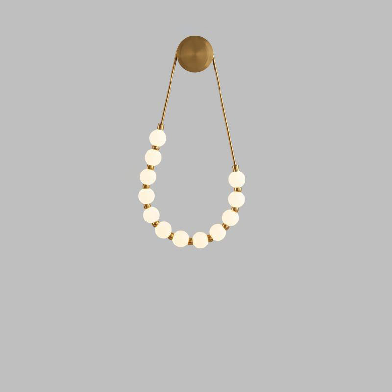 Creative Iron Acrylic Beads LED Wall Sconce Lamp