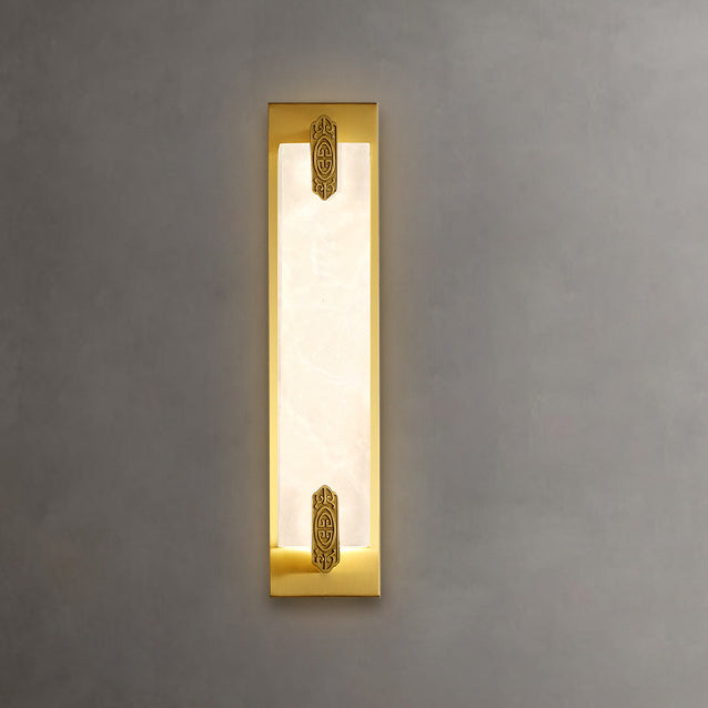 Chinese Strip Chinese Knot Cymbidium LED Wall Sconce Lamp