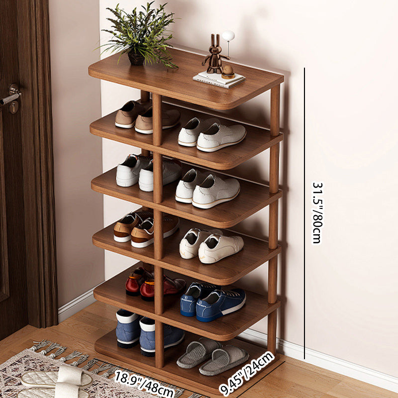 Modern Minimalist Wood Shoe Rack