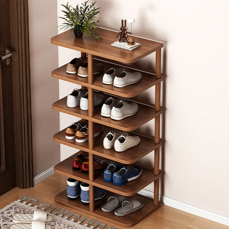 Modern Minimalist Wood Shoe Rack