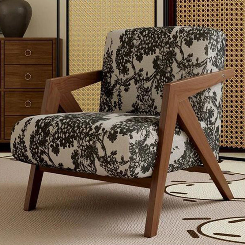 Traditional Solid Wood Accent Chair