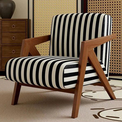 Traditional Solid Wood Accent Chair