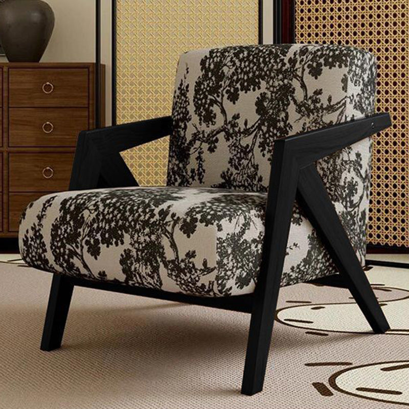 Traditional Solid Wood Accent Chair