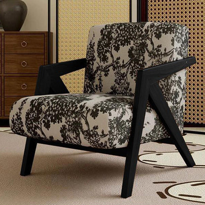Traditional Solid Wood Accent Chair