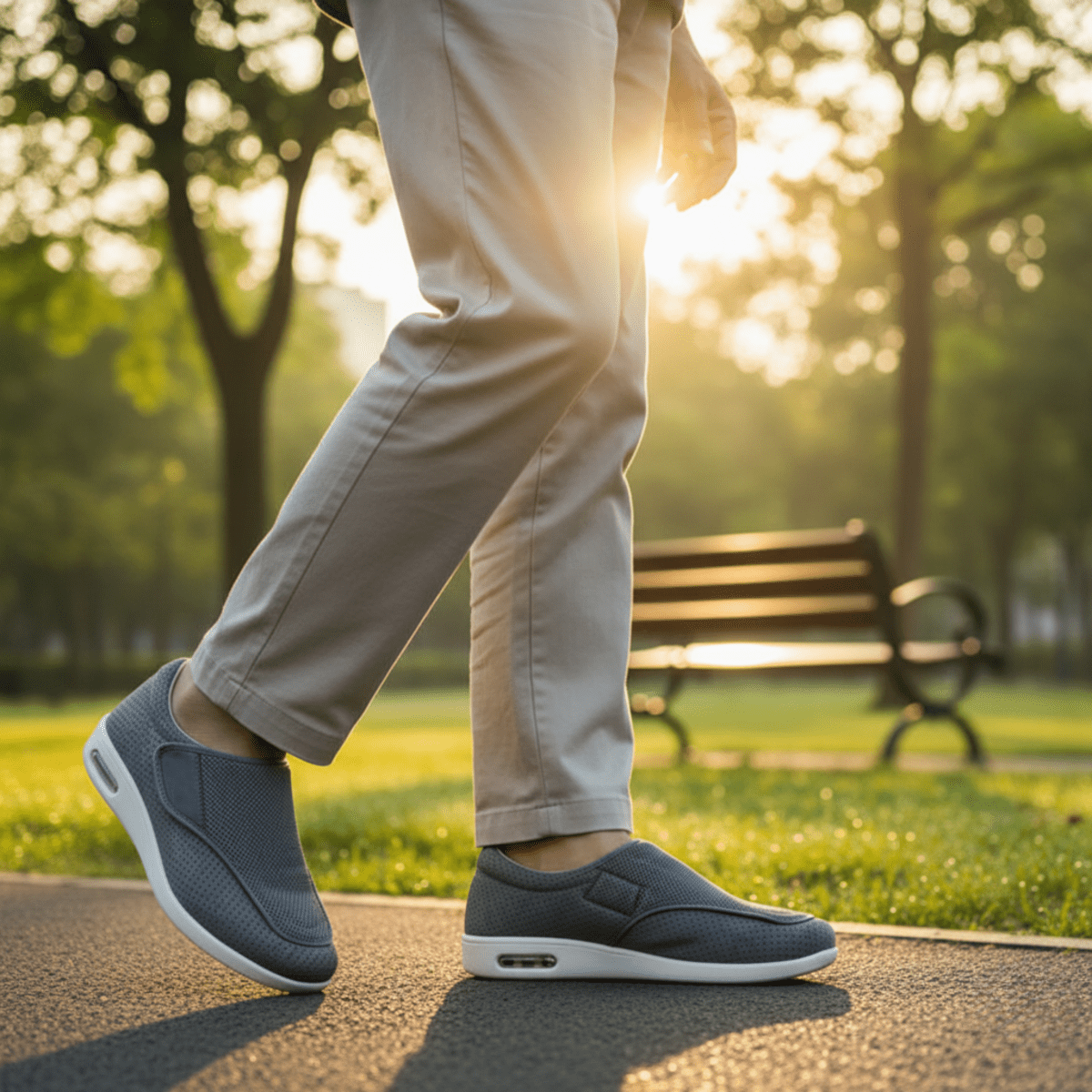 Extra Wide Comfort Walking Shoes, Memory Foam
