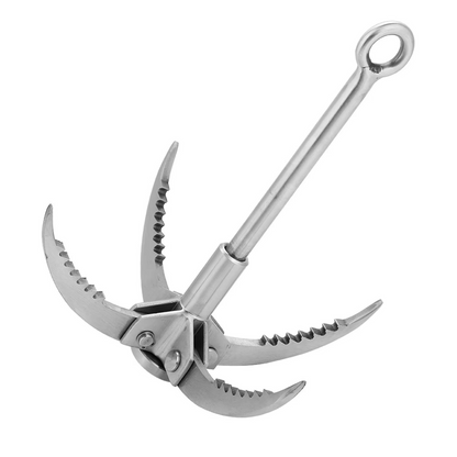 Folding Grappling Hook, 250lb Capacity