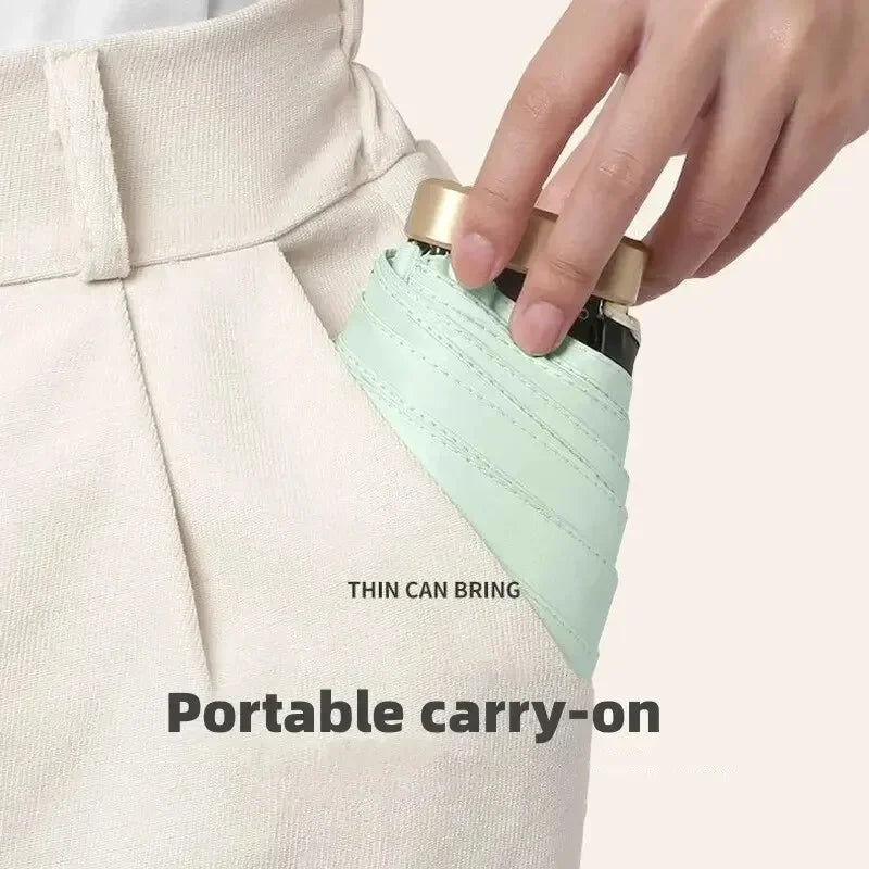Compact Folding Umbrella, Waterproof, UV Proof