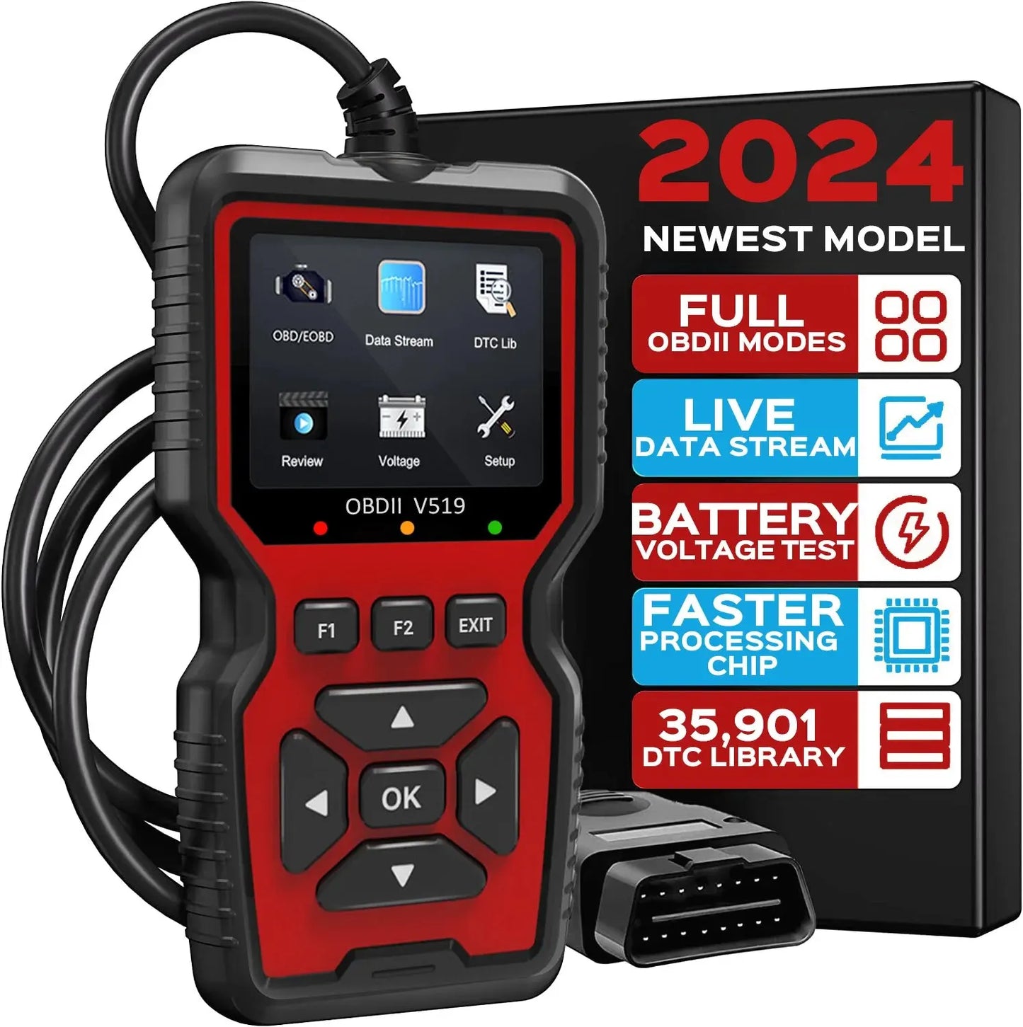 OBD2 Diagnostic Code Reader with Live Data