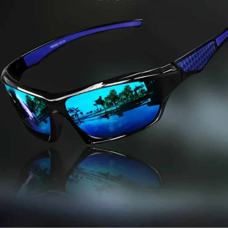 Polarized Round Sunglasses, UV400, Metal Frame