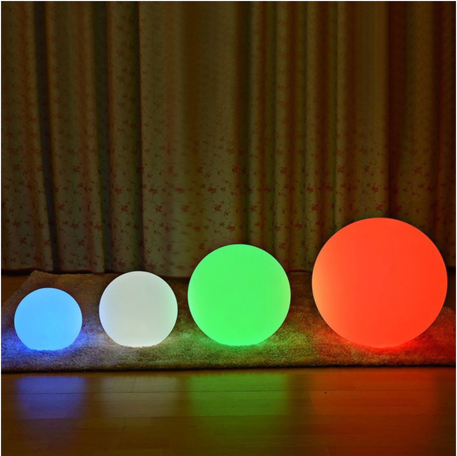 Color Changing LED Orb Lamp, Remote Control