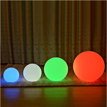 Color Changing LED Orb Lamp, Remote Control