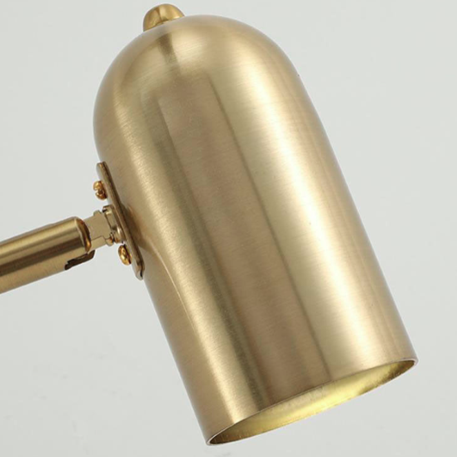 Contemporary Nordic Iron Cylinder Long Pole Swing Arm Wall Sconce Lamp for Bedroom