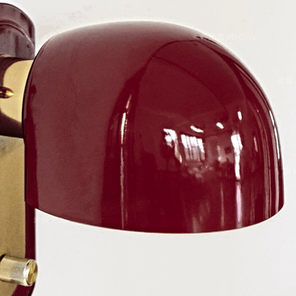 Mid-Century Dome Metal Glass 1-Light Wall Sconce Lamp