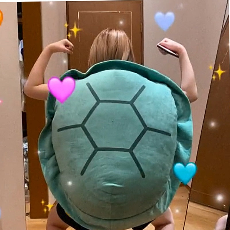 Turtle Shell Plush Pillow