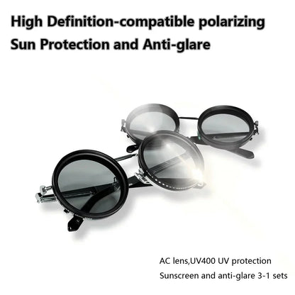 Polarized Sunglasses with Adjustable Dimming