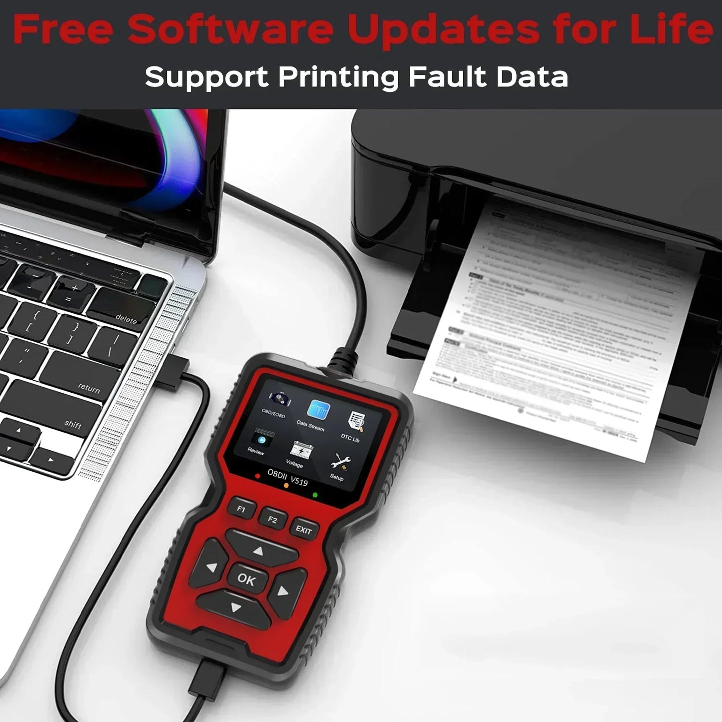 OBD2 Diagnostic Code Reader with Live Data