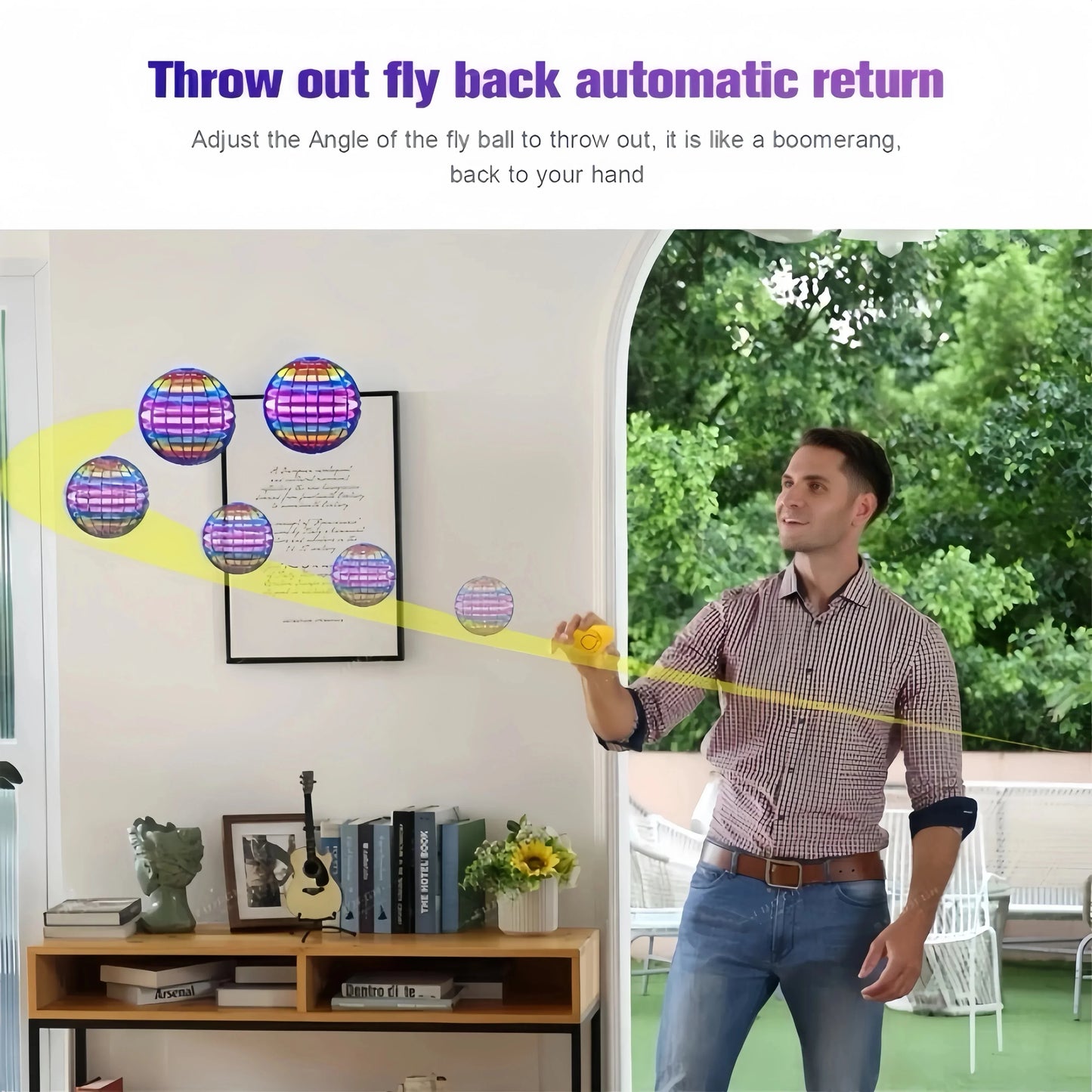 Hand-Controlled Flying Spinner, 360 Gyroscope