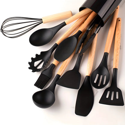 Silicone Kitchen Utensil Set, 12-Piece