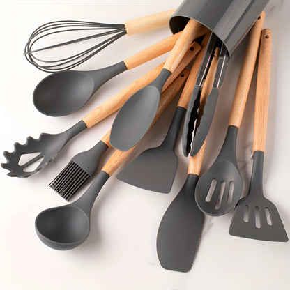 Silicone Kitchen Utensil Set, 12-Piece