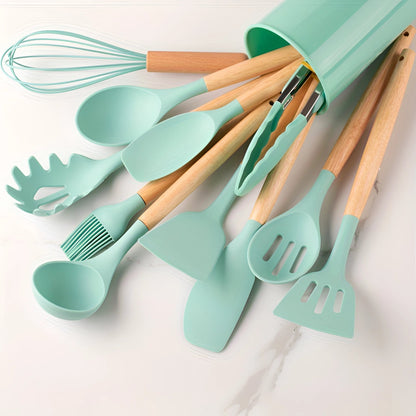 Silicone Kitchen Utensil Set, 12-Piece
