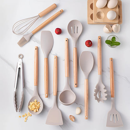 Silicone Kitchen Utensil Set, 12-Piece