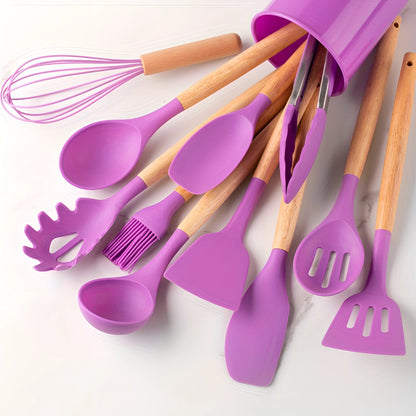 Silicone Kitchen Utensil Set, 12-Piece