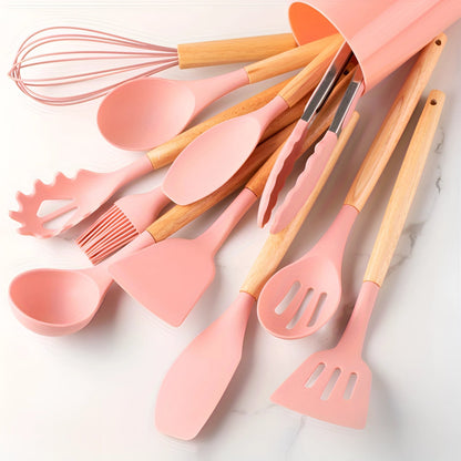 Silicone Kitchen Utensil Set, 12-Piece