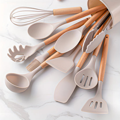 Silicone Kitchen Utensil Set, 12-Piece