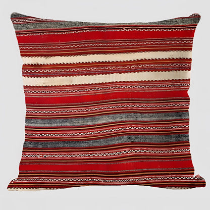 Bohemian Linen Cushion Cover, 17.7in Square